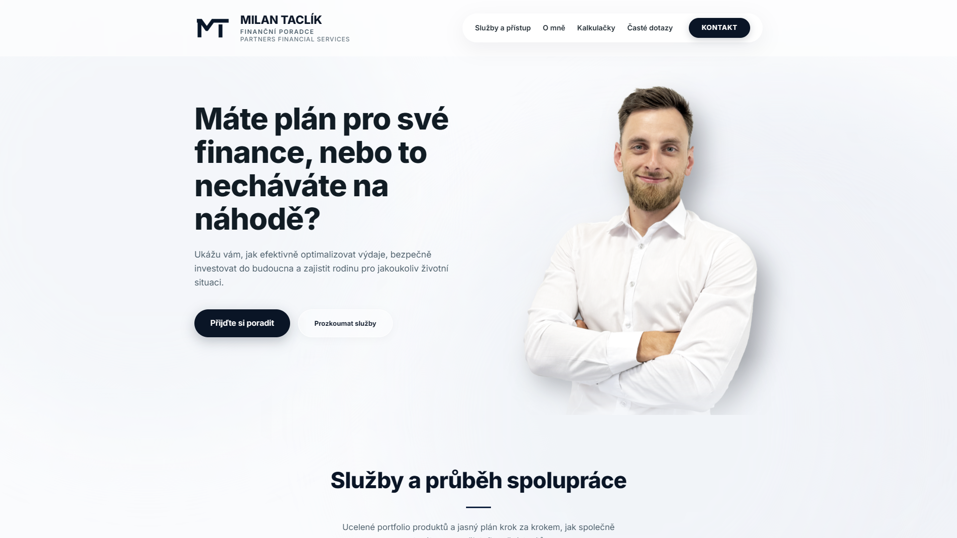 Náhled webu Milan Taclík